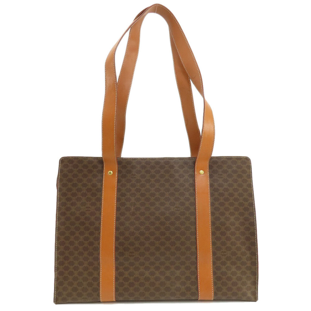 Celine Brown Bag Tote Macadam Leather
